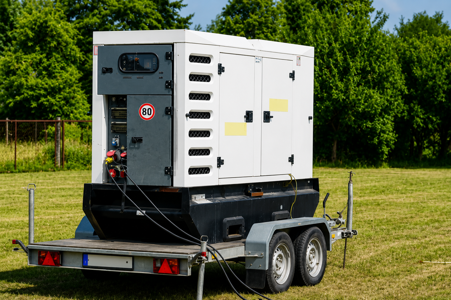 Mobile generator unit available for equipment rental